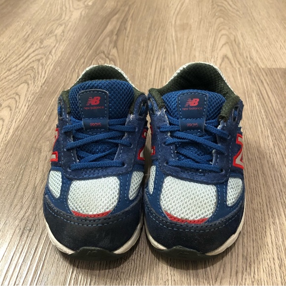 New Balance 990v5 Sneaker Toddler Size 5.5M Andromeda Blue/Red IC990NC5‎ - Picture 6 of 9
